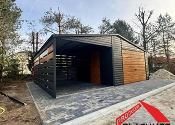 Garaż blaszany 7x6 producent profil poziom montaż 6x6 4x6 74x5 3x5 9x6 9x7