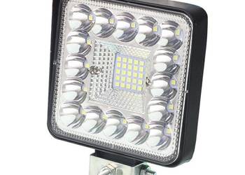 LAMPA ROBOCZA HALOGEN LED, 41 LED KWADRATOWA, 12V-36V, 109X109X28 MM, 