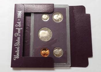 Kolekcjonerski Set monet USA 1984 - Edycja Lustrzana (k80)