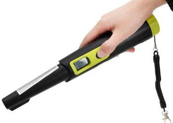 Precyzyjny wykrywacz metali z wyświetlaczem LCD czarno-żółty WM-375719