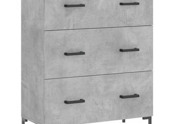 Szafka szarość betonu 695x34x90 cm materiał drewnopochodny WM-827856