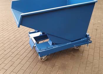 Pojemnik metalowy samowyładowczy 0.9m3 do widlaka
