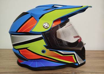 Kask Motocyklowy z Szybą Cross Quad MTB rozmiar M