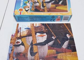 Puzzle edukacyjne, Pingwiny z Madagaskaru dla dzieci 4+