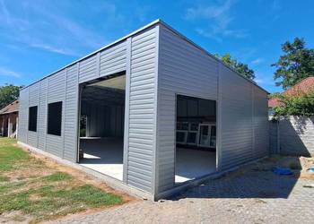 Garaż Blaszany GRAFITOWY - Hala Blaszana | Wiata | Blaszak – ESSTAL-