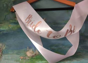 szarfa wstęga ślub wstążka Bride to be panna młoda panieński wieczór