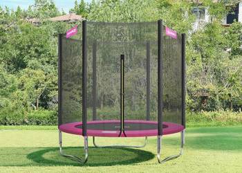Trampolina ogrodowa 183cm średnica różowa