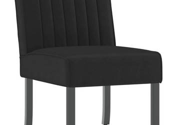 Fotel czarny obity aksamitem WM-352454