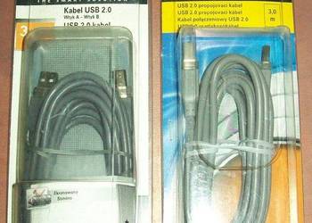 KABEL USB 2.0 TYP A - TYP B 3m HAMA - DRUKARKA SKANER HUB 3s