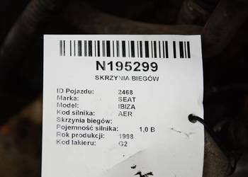 SKRZYNIA BIEGÓW SEAT IBIZA 48DCE