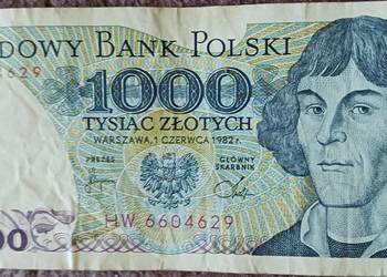 1000 zł M. Kopernik seria HW 1.VI.1982 r.