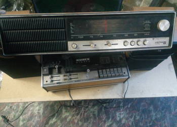 Magnetofon szpulowy i radio Unitra