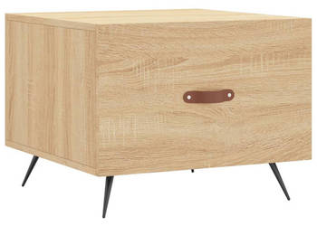 Stolik kawowy dąb sonoma 50x50x40 cm materiał drewnopochodny WM-829338