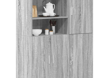 Zestaw 2 szafek kuchennych szary dąb sonoma WM-3324147