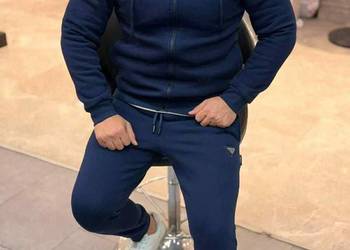 Nowy Męski komplet dresowy firmy PRADA / rozm. S-XXL /Granatowy