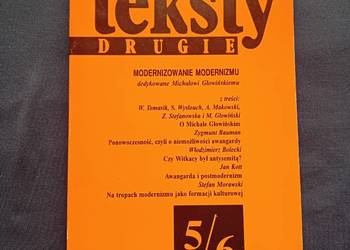 Teksty drugie. Nr 5/6 ( 29/30 ) 1994 r. Dwumiesięcznik PAN.