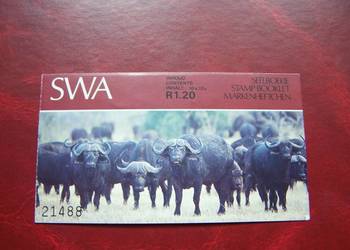 SWA 1985 MNH Karnet Fauna Zwierzęta Bawoły  a