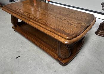 Masywna dębowa ława 135cm- meble holenderskie i