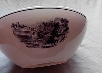 Fajansowa miska Boch Freres - Keralux. Sygnatura z lat 1950-69.