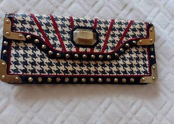 RIVER ISLAND/ Bogato zdobiona torebka kopertówka z Londynu