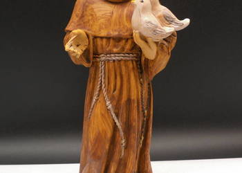 Oryginalna Włoska Figurka FONTANINI – Święty Franciszek z Asyżu 28cm.