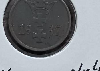 1 Fenig Wolne Miast Gdańsk 1937 r. nr.4 - około mennicze