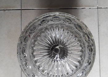 Plafoniera ceramiczna i klosz szklany z wzorem