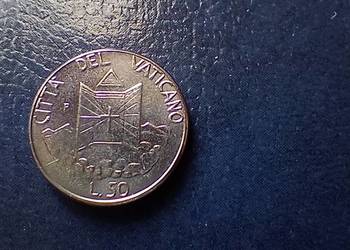 Stare monety 50 lir 1990 Watykan