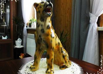 DUŻA Figurka Geparda Rzeźba Pantery Lampart ok.40cm!