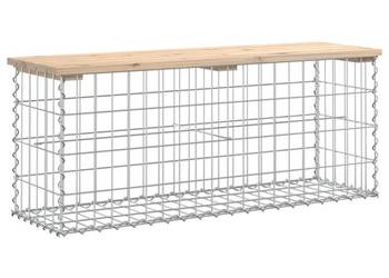 vidaXL Ławka ogrodowa z gabionem, 103x31,5x42 cm(SKU:834350)
