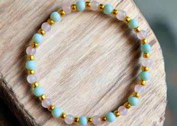 Bransoletka Howlit i Kwarc