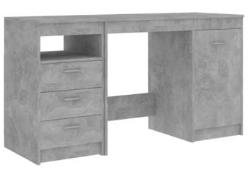 Biurko szarość betonu 140x50x76 cm materiał drewnopochodny WM-3054784