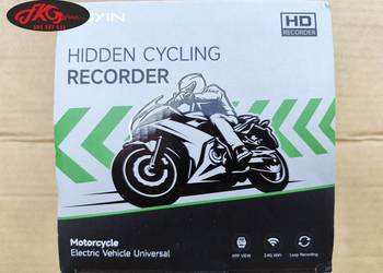 Podwójna kamera rejestrator jazdy motocyklowy przód tył czujnik upadku 1080
