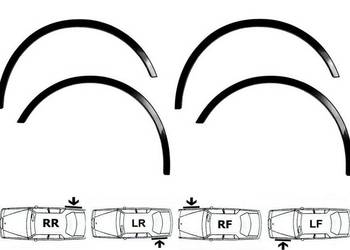 Citroen AX nakładki na błotnik kpl 4szt listwa sierpy tuning Citroen AX nakładki na błotnik kpl 4szt listwa sierpy tuning
