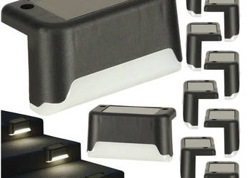 Lampa solarna schodowa ogrodowa zewnętrzna LED na schody czujnik zmierzchu