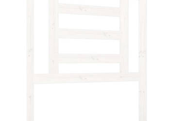 Wezgłowie łóżka białe 81x4x100 cm lite drewno sosnowe WM-818796