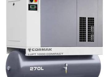 Sprężarka śrubowa z osuszaczem i zbiornikiem 270L - LUFT 1000 COMPACT 7,5kW