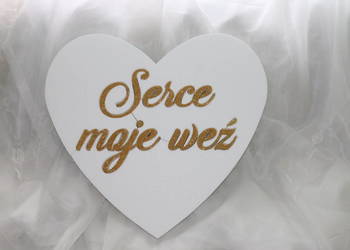 Duże serce 90 cm ,dekoracja na Pierwszę komunię