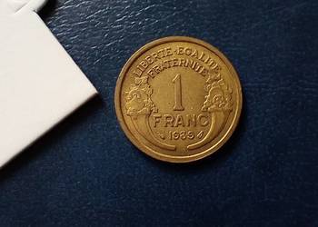 Stare monety 1 frank 1939 Francja