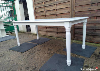 Stół drewniany biały malezyjski PROMOCJA