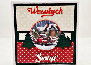 KARTKA ŚWIĄTECZNA/Kartka bożonarodzeniowa ręcznie robiona