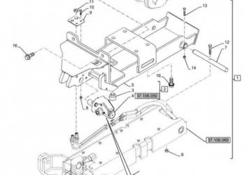 New Holland T6090 T6070 Sworzeń 25mm od x 287mm l 82036622