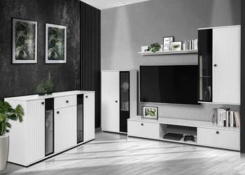 Meblościanka komoda Salsa MDF Lamel. Do salonu, pokoju