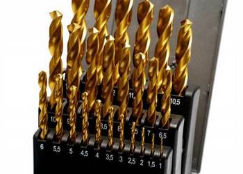 Zestaw Wierteł HSS-E TiN 1–13 mm 25 szt | Wiertła Kobaltowe HSSE DIN338