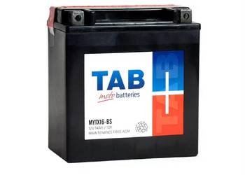 Akumulator motocyklowy TAB YTX16-BS (MYTX16-BS) 12V 14Ah 230