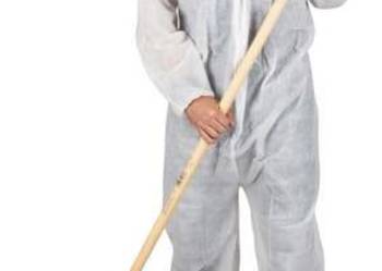 Kombinezony jednorazowe XL, białe, 45gr 3430KER