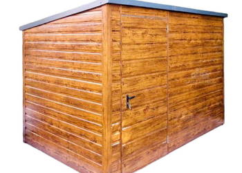 SCHOWEK DOMEK OGRODOWY 2m x 1,5m SPAD W TYŁ DRZWI DREWNOPODOBNY 2X1,5 GB305