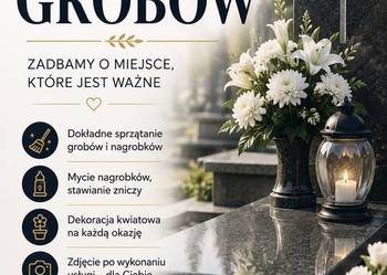 SPRZĄTANIE GROBÓW NAGROBKÓW PEŁNY SERWIS