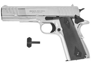 Pistolet wiatrówka Voltran Ekol ES 1911 v2 Shiny 4.5 mm - Blow Back