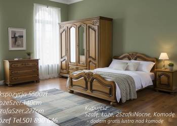 Piękna Sypialnia Dębowa - Meble do sypialni